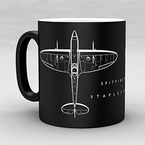 Exclusive copyrighted designs by Sera Staples form the basis of our unique new range of aviation and tank themed Staples and Vine merchandise.