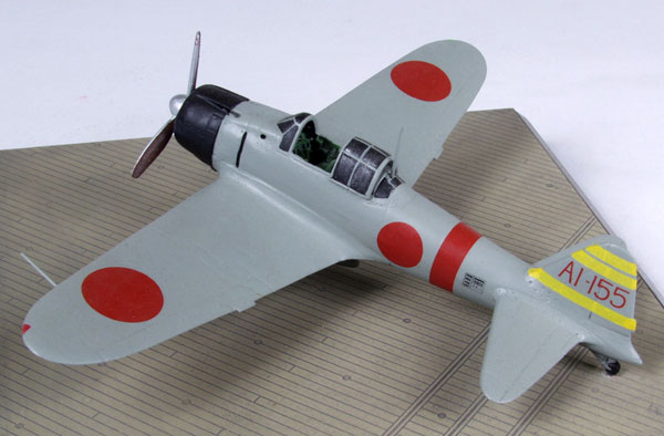 Mitsubishi A6M2 Zero 1/72 pewter limited edition aircraft model. From the carrier Akagi which took part in the attack on Pearl Harbor. Handmade by Staples and Vine Ltd.