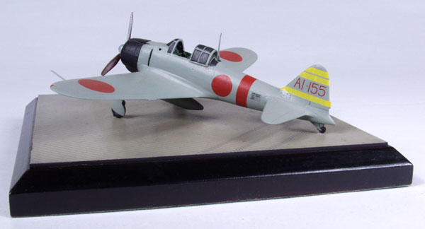 Mitsubishi A6M2 Zero 1/72 pewter limited edition aircraft model. From the carrier Akagi which took part in the attack on Pearl Harbor. Handmade by Staples and Vine Ltd.