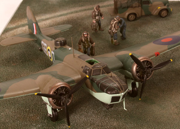 Bristol Blenheim Mk IV 1/72 scale pewter limited edition aircraft model as flown by Hughie Edwards VC. Handmade by Staples and Vine Ltd.