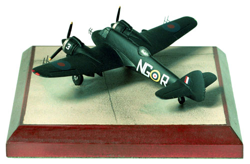 Bristol Beaufighter Mk IF 1/144 scale pewter limited edition aircraft model. The famous nightfighter of John Cunningham. Handmade by Staples and Vine Ltd.
