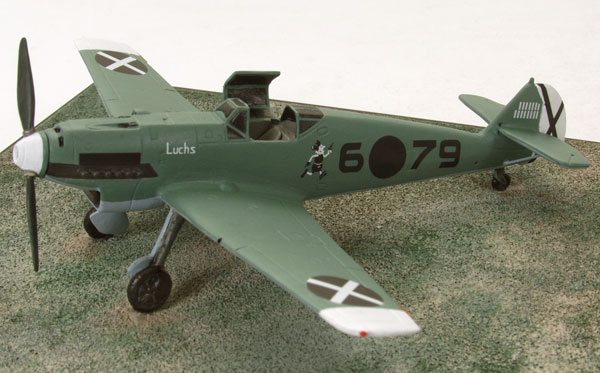 Messerschmitt Bf 109D-1 1/72 scale pewter limited edition aircraft model as flown in the Spanish Civil War. Handmade by Staples and Vine Ltd.