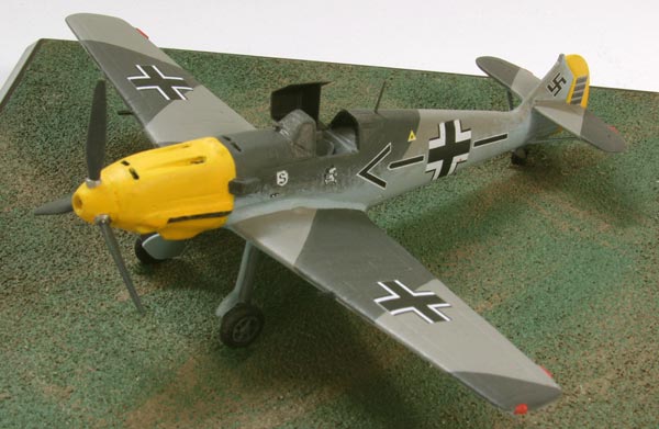 Messerschmitt Bf 109E-4/N of Adolf Galland 1/72 scale pewter limited edition aircraft model as flown in the Battle of Britain. Handmade by Staples and Vine Ltd.