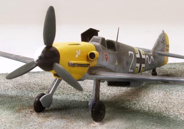 Messerschmitt Bf 109F-2 1/72 scale pewter limited edition aircraft model as flown on the Eastern Front. Handmade by Staples an Vine Ltd.