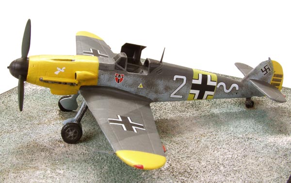 Messerschmitt Bf 109F-2 1/72 scale pewter limited edition aircraft model as flown on the Eastern Front. Handmade by Staples an Vine Ltd.
