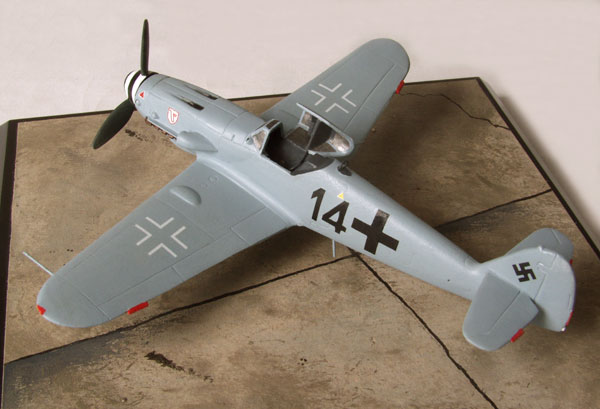 Messerschmitt Bf 109G-6/AS 1/72 scale pewter limited edition aircraft model. The high altitude variant of the 109. Handmade by Staples and Vine Ltd.