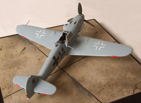 Messerschmitt Bf 109G-6/AS 1/72 scale pewter limited edition aircraft model. The high altitude variant of the 109. Handmade by Staples and Vine Ltd.