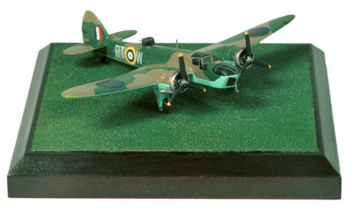 Bristol Blenheim Mk IV 1/144 scale pewter limited edition aircraft model of the aircraft flown by T N Staples which sighted the Lutzow. Handmade by Staples and Vine Ltd.