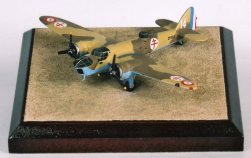 Bristol Blenheim Mk IV 1/144 scale pewter limited edition aircraft model as flown by the Free French Air Force in North Africa. Handmade by Staples and Vine Ltd.