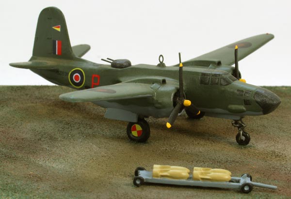 Douglas Boston Mk V 1/144 scale pewter limited edition aircraft model based in Italy in 1944. Handmade by Staples and Vine Ltd.
