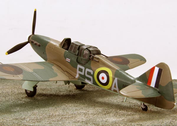 Boulton Paul Defiant Mk I 1/72 scale pewter limited edition aircraft model. The turreted fighter from the Battle of Britain. Handmade by Staples and Vine Ltd.