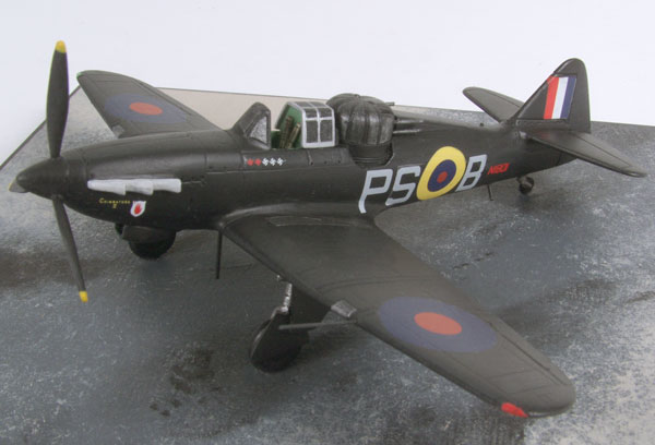 Boulton Paul Defiant Nightfighter 1/72 scale pewter limited edition aircraft model in an all black scheme. Handmade by Staples and Vine Ltd.