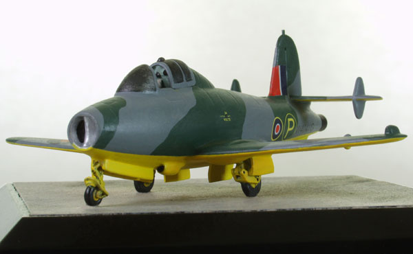Gloster E.28/39 1/72 scale pewter limited edition aircraft model of the first British jet aircraft. Handmade by Staples and Vine Ltd.