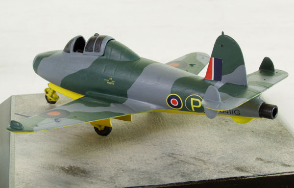 Gloster E.28/39 1/72 scale pewter limited edition aircraft model of the first British jet aircraft. Handmade by Staples and Vine Ltd.