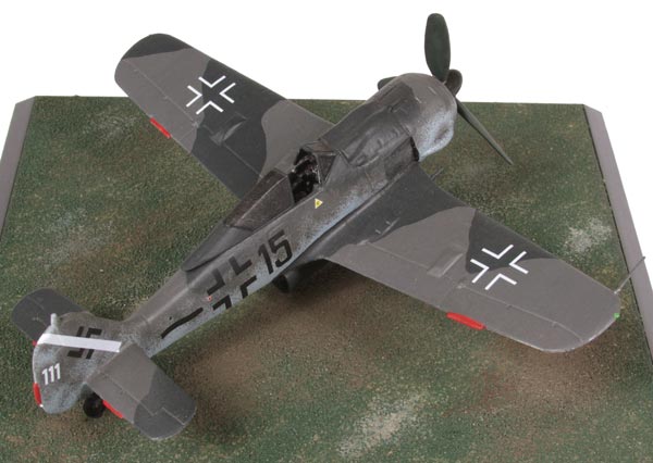 Focke Wulf Fw 190A-8 1/72 scale pewter limited edition aircraft model as flown in the final days of WW II. Handmade by Staples and Vine Ltd.