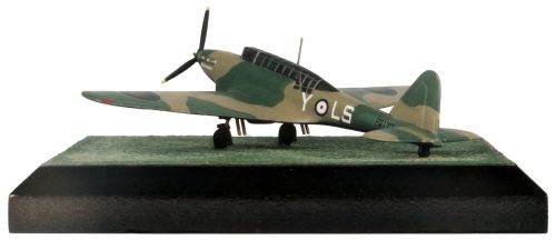 Fairey Battle Mk I 1/144 scale pewter limited edition aircraft model as flown by Hugh George in the Battle of France. Handmade by Staples and Vine Ltd.
