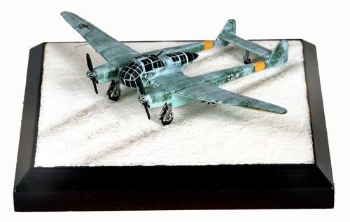 Focke Wulf Fw 189A-1 1/144 scale pewter limited edition aircraft model as used on the Eastern Front. Handmade by Staples and Vine Ltd.
