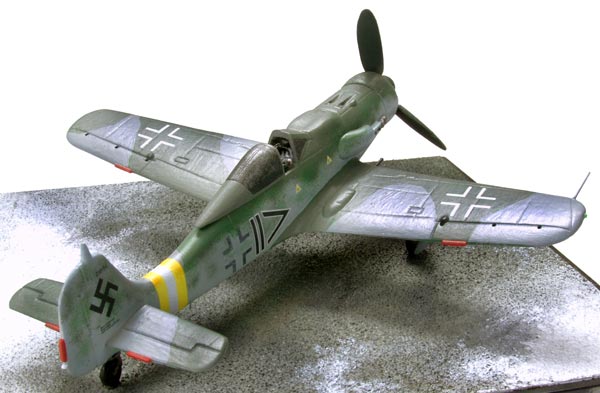 Focke Wulf Fw 190D-9 1/72 scale pewter limited edition aircraft model as flown during 'Operation Bodenplate'. Handmade by Staples and Vine Ltd.