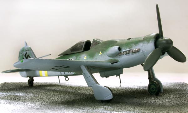 Focke Wulf Fw 190D-9 1/72 scale pewter limited edition aircraft model as flown during 'Operation Bodenplate'. Handmade by Staples and Vine Ltd.