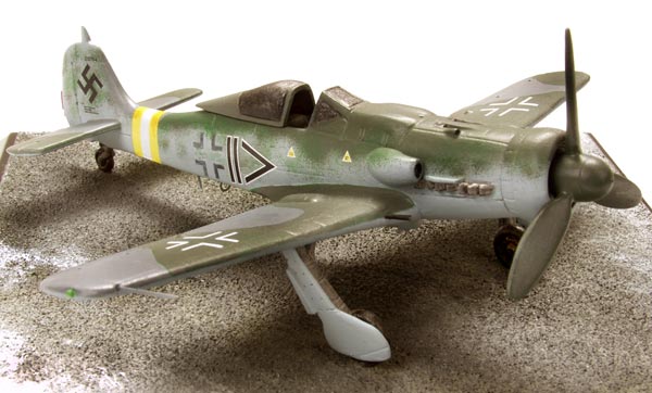 Focke Wulf Fw 190D-9 1/72 scale pewter limited edition aircraft model as flown during 'Operation Bodenplate'. Handmade by Staples and Vine Ltd.