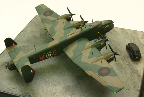 Handley Page Halifax 1/144 scale pewter limited edition aircraft model. As used by SOE to drop and supply agents. Handmade by Staples and Vine Ltd.