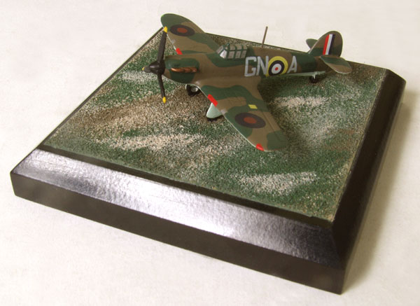 Hawker Hurricane Mk I J B Nicolson 1/144 scale pewter limited edition aircraft model as flown by Fighter Command's only Victoria Cross holder. Handmade by Staples and Vine Ltd.