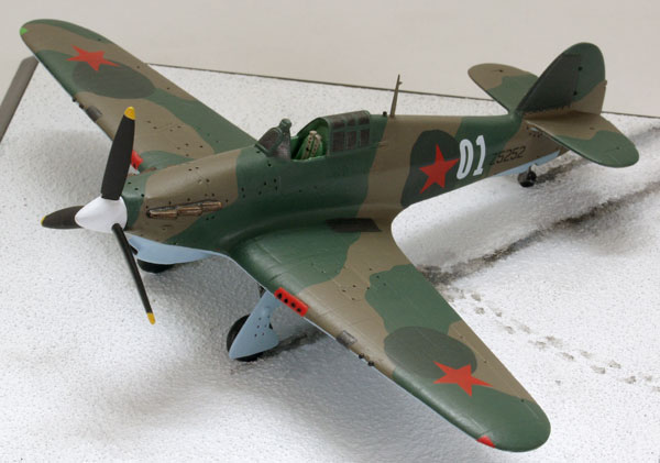 Hawker Hurricane Mk IIB 1/72 scale pewter limited edition aircraft model as flown by the Russian Air Force. Handmade by Staples and Vine Ltd.