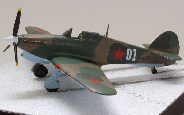 Hawker Hurricane Mk IIB 1/72 scale pewter limited edition aircraft model as flown by the Russian Air Force. Handmade by Staples and Vine Ltd.