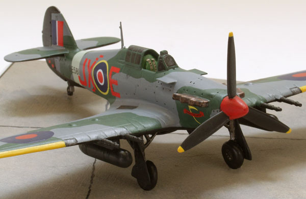 Hawker Hurricane Mk IIC 1/72 scale pewter limited edition aircraft model. The night intruder of Karel Kuttlewascher. Handmade by Staples and Vine Ltd.