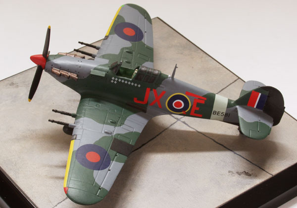 Hawker Hurricane Mk IIC 1/72 scale pewter limited edition aircraft model. The night intruder of Karel Kuttlewascher. Handmade by Staples and Vine Ltd.