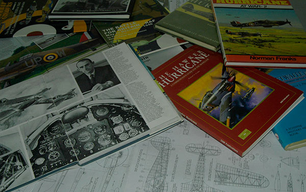 Before we begin sculpting a new aircraft or tank we always carry out extensive research. We have an extensive library which is constantly being expanded with new titles.