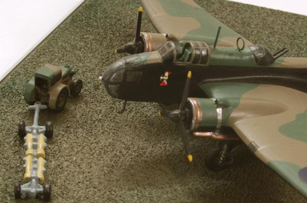 Handley Page Hampden Mk I 1/144 scale pewter limited edition aircraft model as flown by R A B Learoyd who was awarded the Victoria Cross. Handmade by Staples and Vine Ltd.