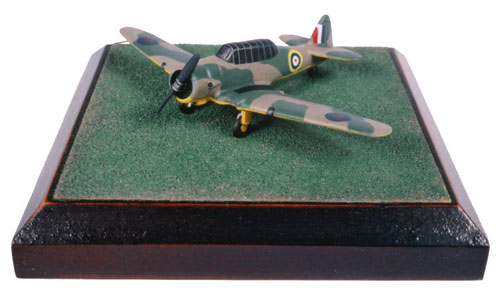North American Harvard Mk IIB 1/144 scale pewter limited edition aircraft model. One of the classic RAF trainers. Handmade by Staples and Vine Ltd.