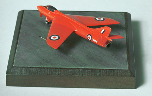 Hawker Hunter WB188 1/144 scale pewter limited edition aircraft model as used to break the air speed record. Handmade by Staples and Vine Ltd.