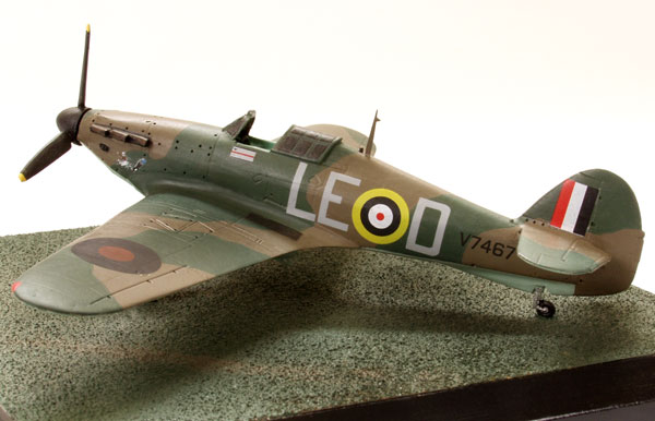 Hawker Hurricane Mk I of Douglas Bader 1/72 scale pewter limited edition aircraft model. Handmade by Staples and Vine Ltd.