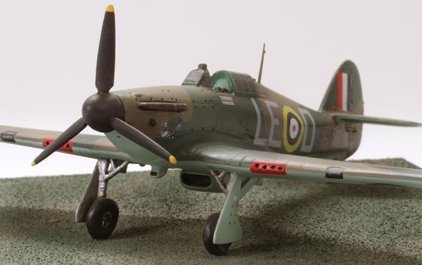 Hawker Hurricane Mk I of Douglas Bader 1/72 scale pewter limited edition aircraft model. Handmade by Staples and Vine Ltd.