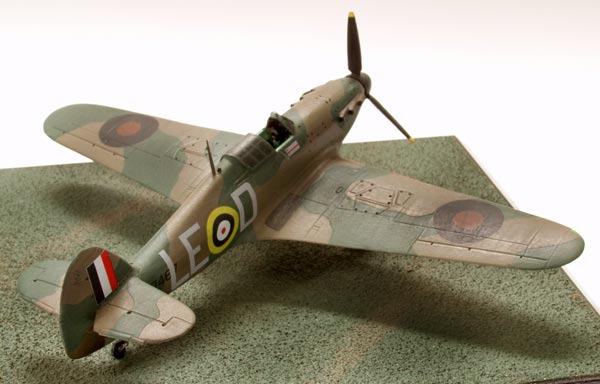 Hawker Hurricane Mk I of Douglas Bader 1/72 scale pewter limited edition aircraft model. Handmade by Staples and Vine Ltd.