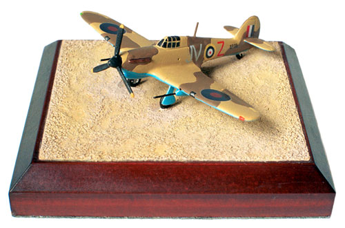 Hawker Hurricane Mk IID 1/144 scale pewter limited edition aircraft model. A tankbuster from the famous 6 Squadron RAF. Handmade by Staples and Vine Ltd.