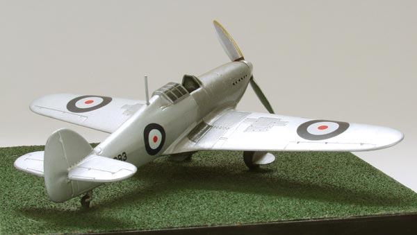 Hawker Hurricane Prototype 1/72 scale pewter limited edition aircraft model. The first of many. Handmade by Staples and Vine Ltd.