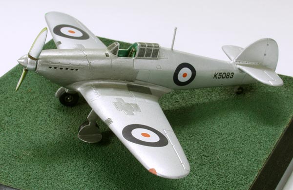 Hawker Hurricane Prototype 1/72 scale pewter limited edition aircraft model. The first of many. Handmade by Staples and Vine Ltd.