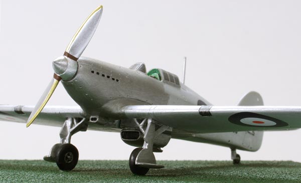 Hawker Hurricane Prototype 1/72 scale pewter limited edition aircraft model. The first of many. Handmade by Staples and Vine Ltd.