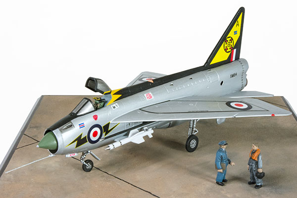 English Electric Lightning F Mk 1A 1/72 scale pewter limited edition aircraft model in the striking 111 Squadron scheme. Handmade by Staples and Vine Ltd.