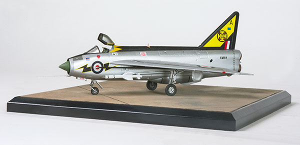 English Electric Lightning F Mk 1A 1/72 scale pewter limited edition aircraft model in the striking 111 Squadron scheme. Handmade by Staples and Vine Ltd.