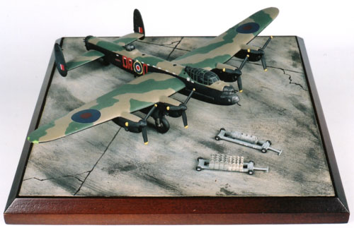 Avro Lancaster B MK III 1/144 scale pewter limited edition aircraft model as flown by Bill Reid VC. Handmade by Staples and Vine Ltd.