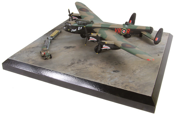 Avro Lancaster B MK X 'Ropey' 1/144 scale pewter limited edition aircraft model featuring sharks mouths on the nacelles. Handmade by Staples and Vine Ltd.