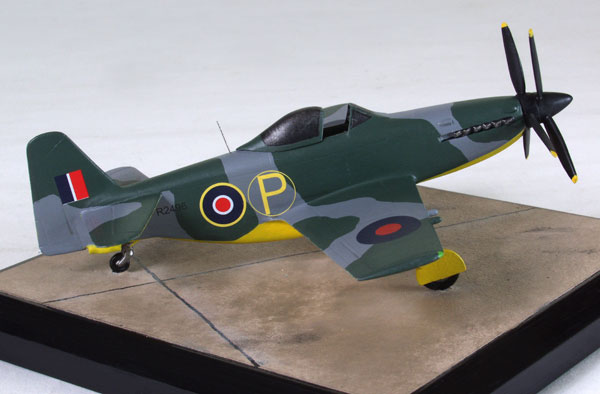 Martin Baker MB 5 1/72 scale pewter limited edition aircraft model. The enigmatic fighter prototype by Martin Baker. Handmade by Staples and Vine Ltd.
