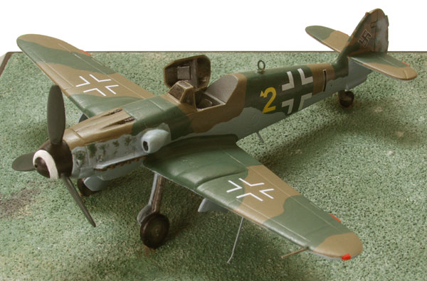 Messerschmitt Me 109K-4 1/72 scale pewter limited edition aircraft model. A late model Messerschmitt 109 handmade by Staples and Vine Ltd.