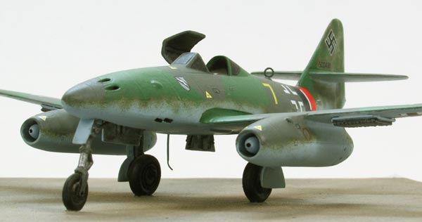 Messerschmitt Me 262A-1a 1/72 scale pewter limited edition aircraft model as flown by Heinz Arnold. Handmade by Staples and Vine Ltd.