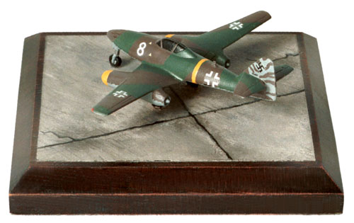 Messerschmitt Me 262A-1a 1/144 scale pewter limited edition aircraft model as flown by Walter Nowotny. Handmade by Staples and Vine Ltd.