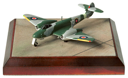 Gloster Meteor F3 1/144 scale pewter limited edition aircraft model of one of the early RAF jets. Handmade by Staples and Vine Ltd.